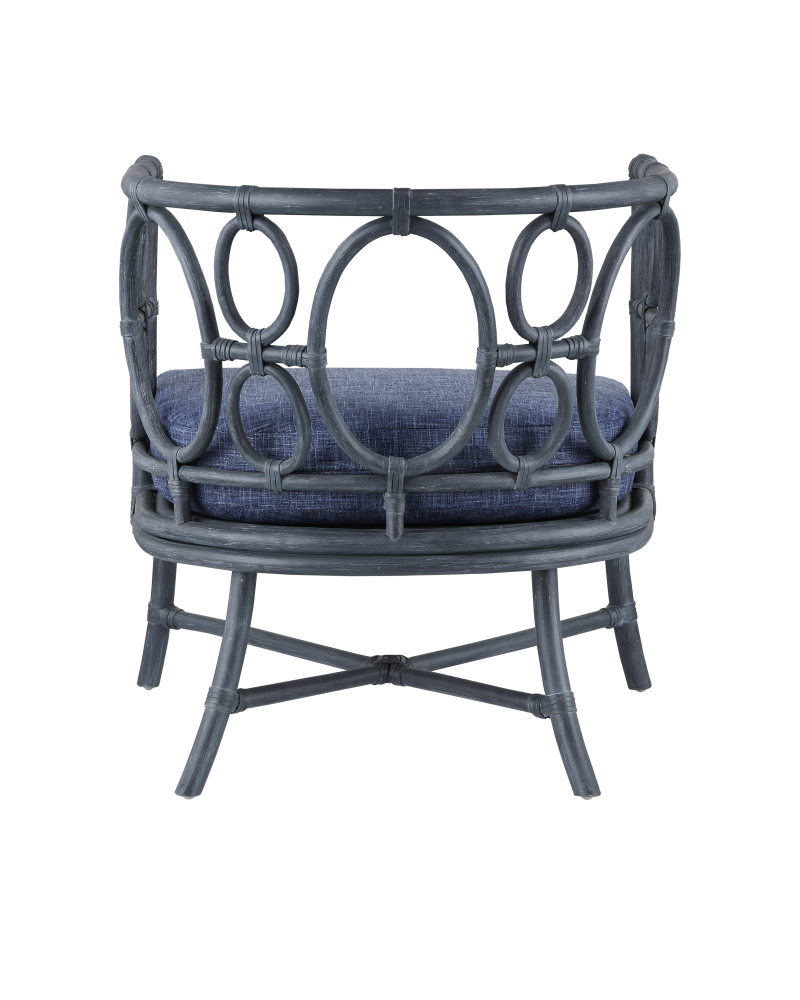 Tegal Navy Chair, Finn Indigo