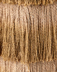 Jute Bronze Fringe Ottoman