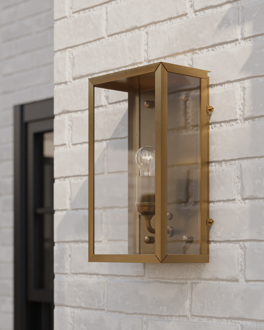 Royster Brass Outdoor Wall Sconce