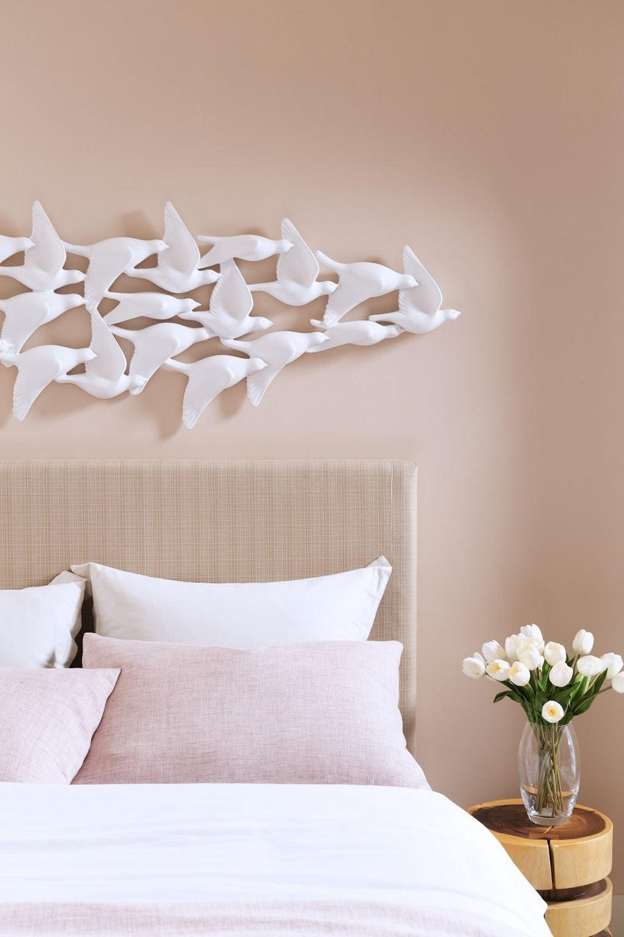 Flock of Birds Wall Art Matte White - Maison Vogue