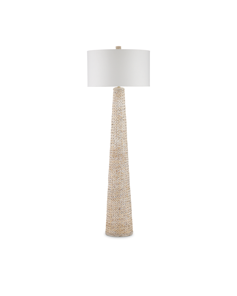 Birdsong Whitewash Floor Lamp