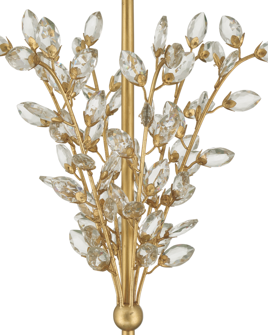 Forget-Me-Not Gold Floor Lamp