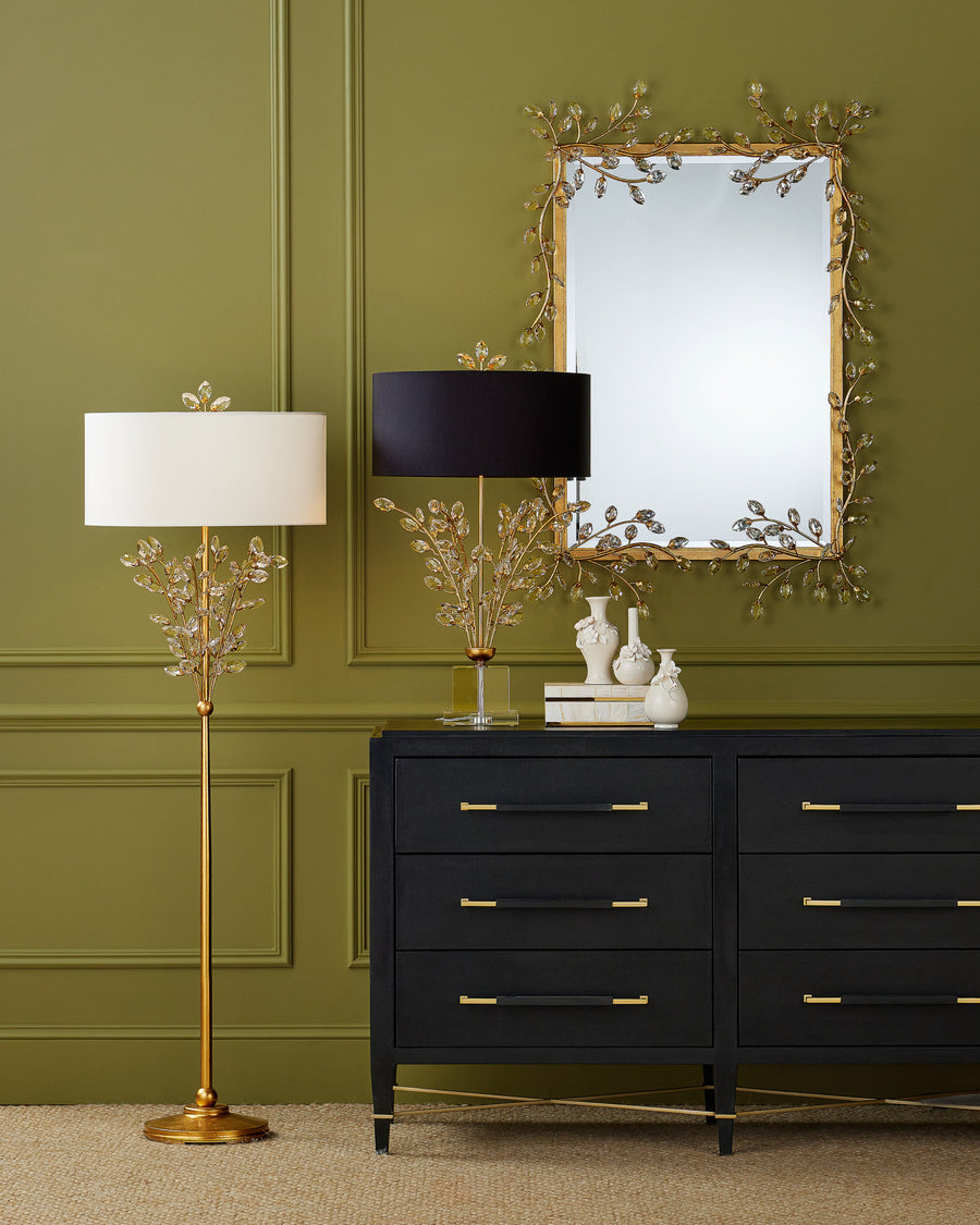 Forget-Me-Not Gold Floor Lamp