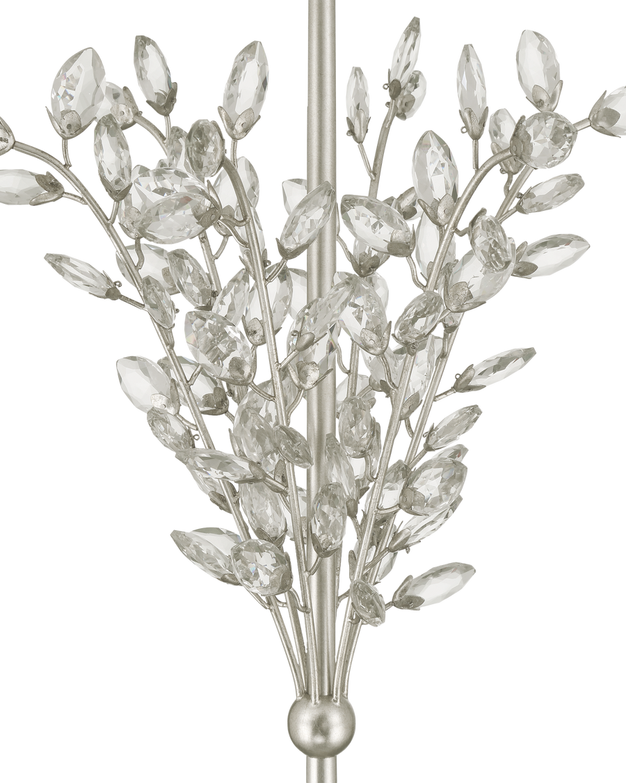 Forget-Me-Not Silver Floor Lamp
