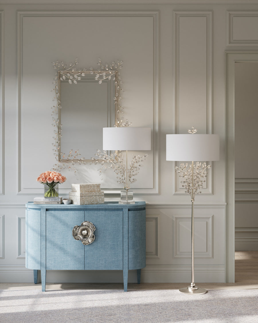 Forget-Me-Not Silver Floor Lamp