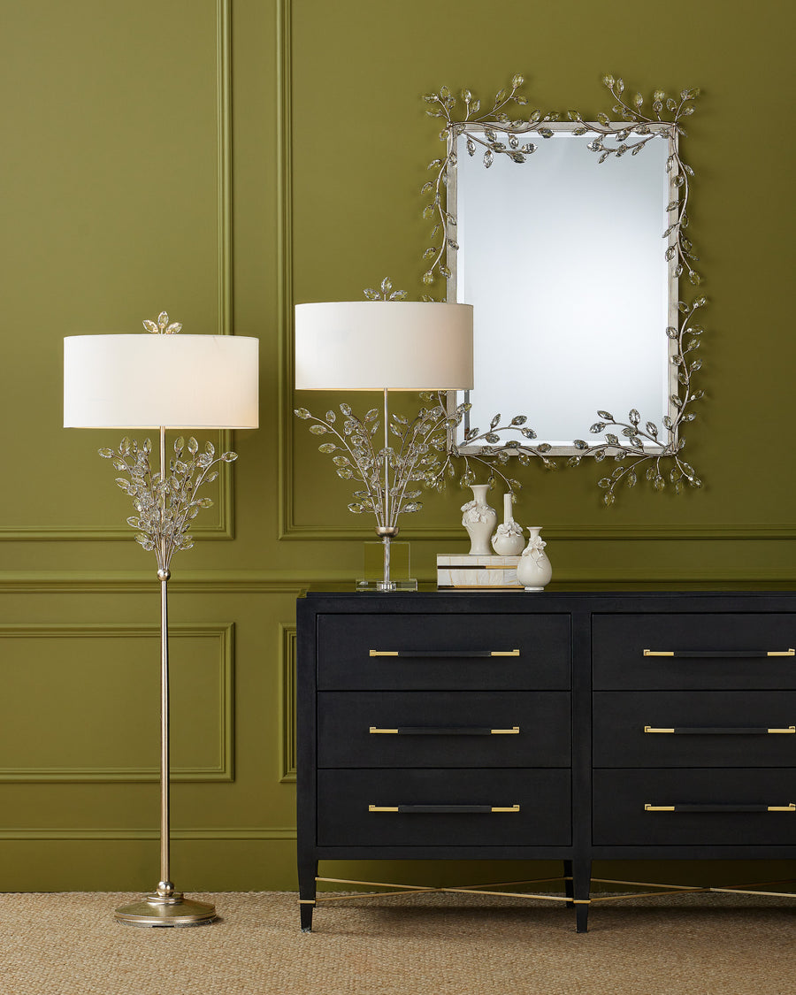 Forget-Me-Not Silver Floor Lamp