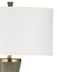 Galuchat Green Hourglass Floor Lamp