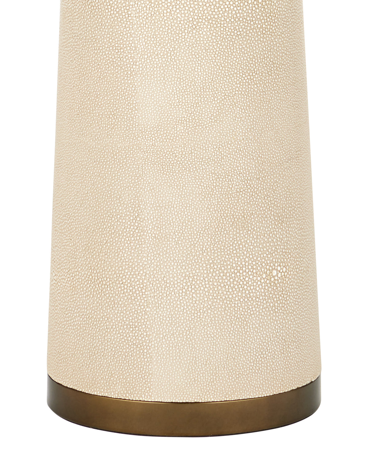Galuchat Ivory Hourglass Floor Lamp