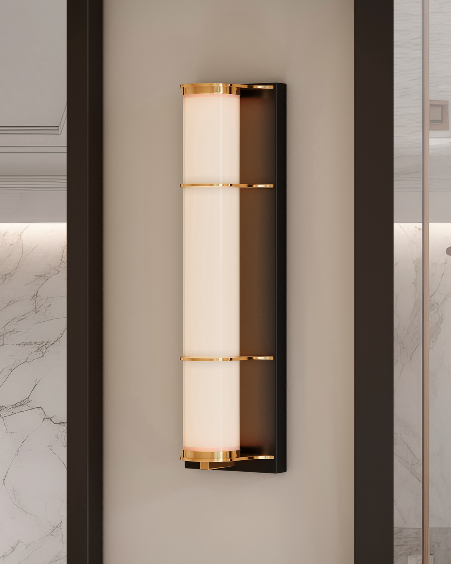 Blaine Bronze Bath Wall Sconce