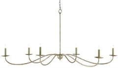 Saxon Large Silver Chandelier - Maison Vogue