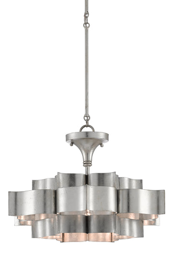 Grand Lotus Small Sliver Chandelier