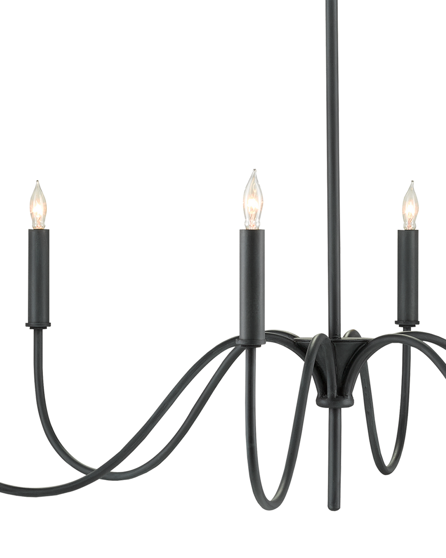 Tirrell Small Black Chandelier