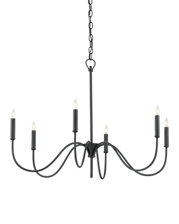 Tirrell Small Black Chandelier