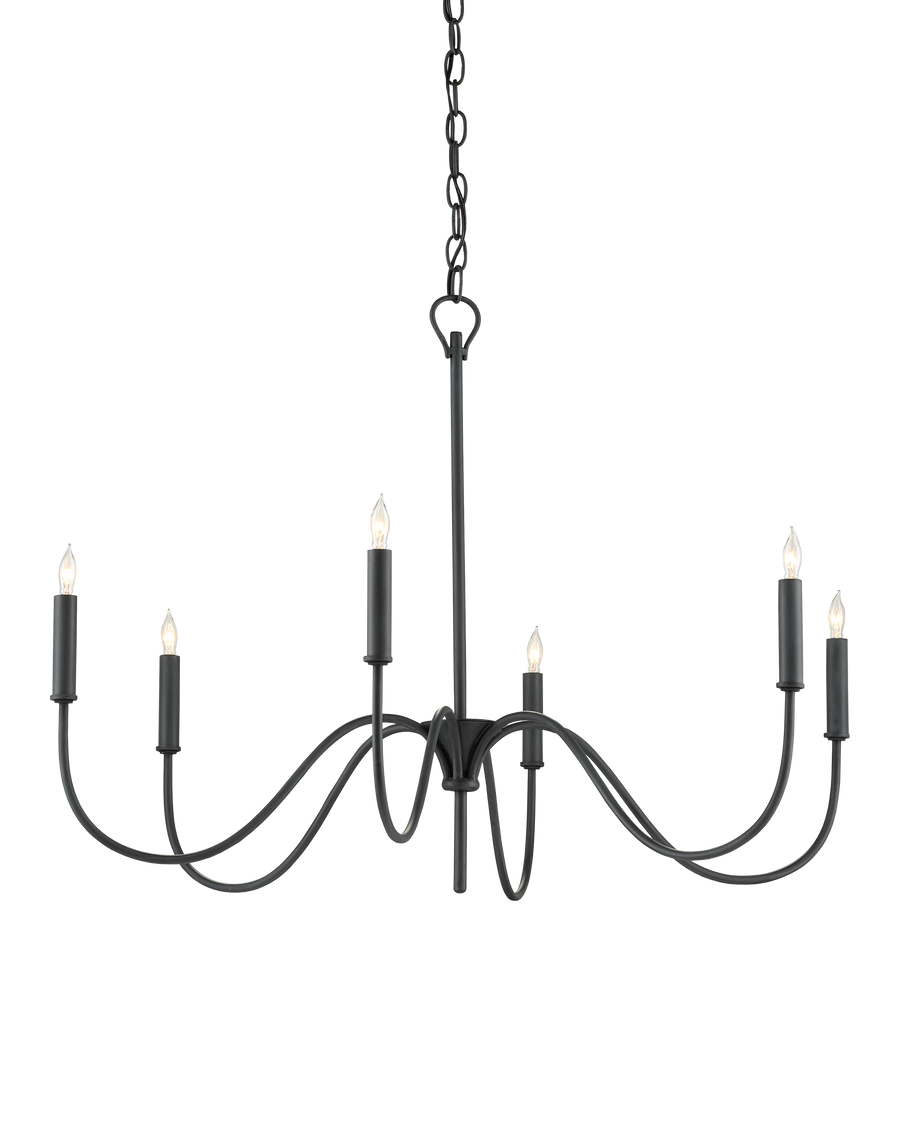 Tirrell Small Black Chandelier