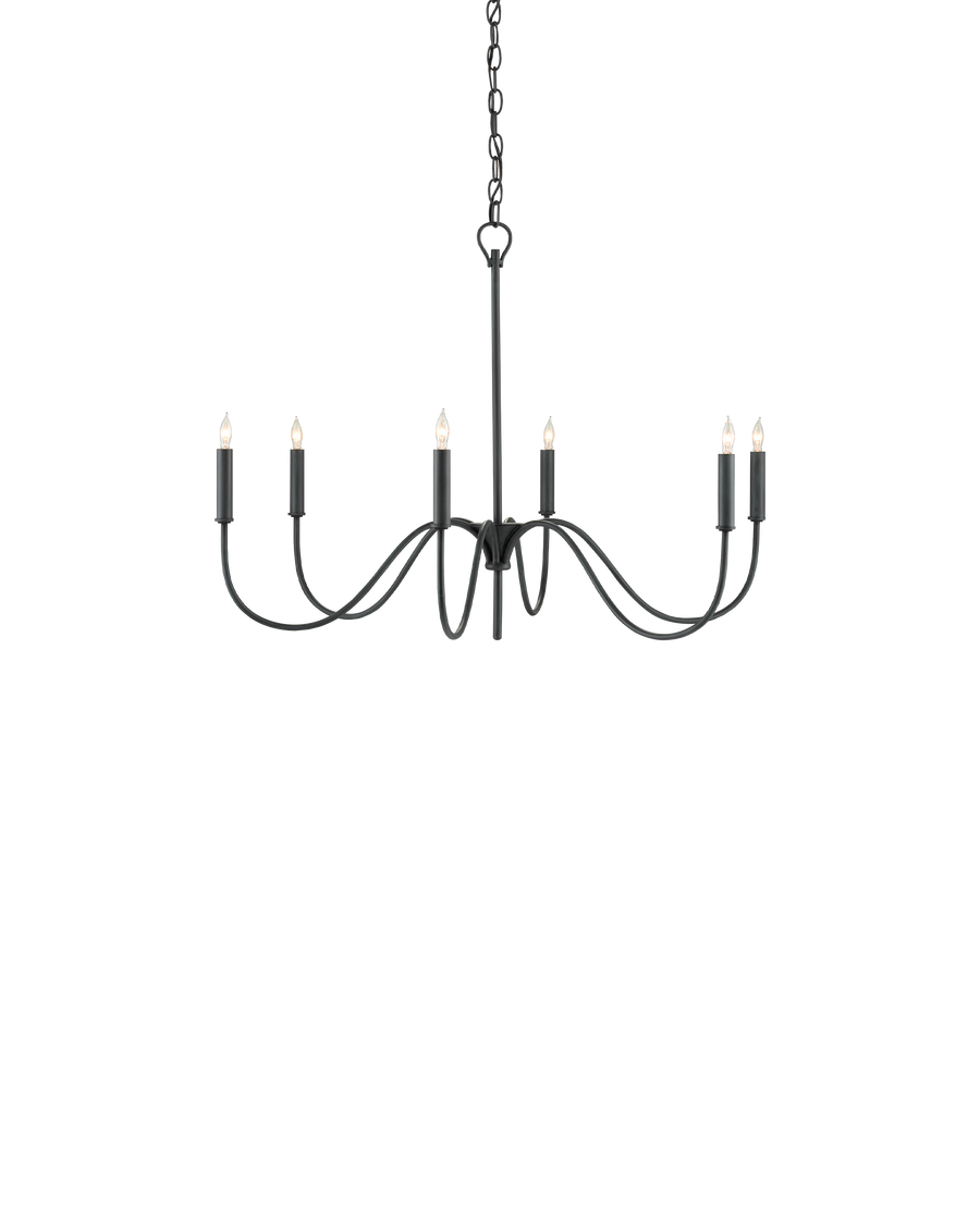 Tirrell Small Black Chandelier