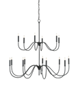Tirrell Medium Black Chandelier