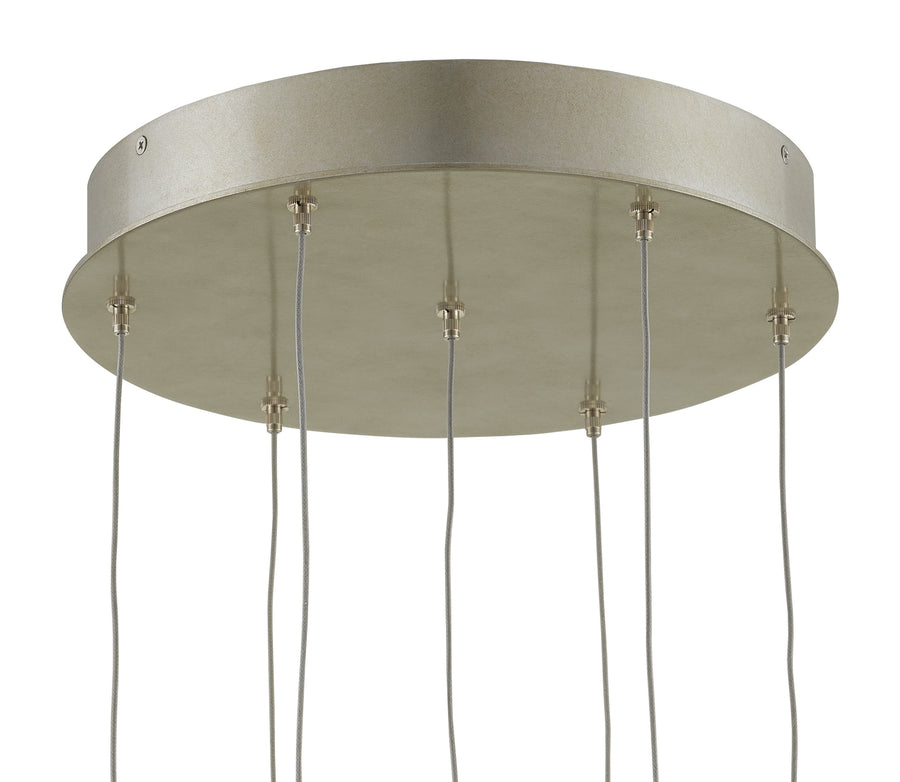 Glace Mirror 7-Light Round Multi-Drop Pendant