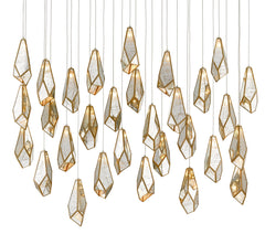 Glace Mirror 30-Light Linear Multi-Drop Pendant