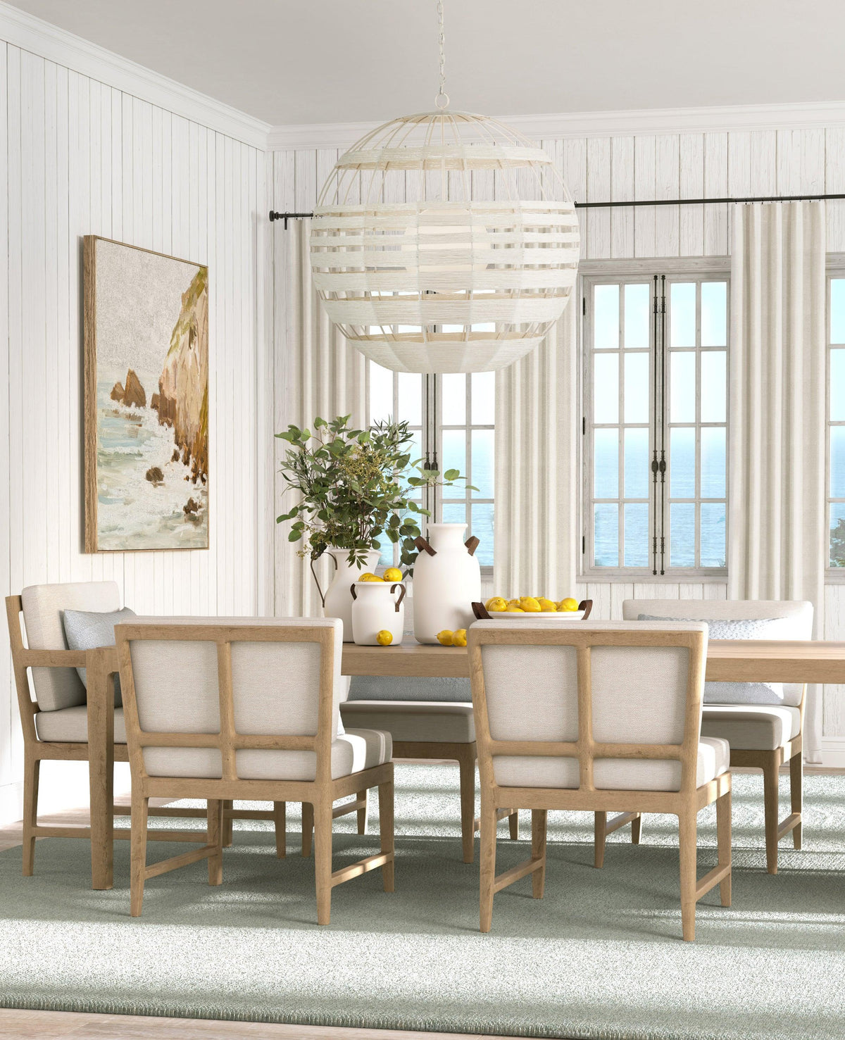 Lapsley White Orb Chandelier - Maison Vogue