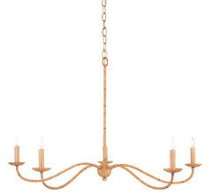 Saxon Small Natural Chandelier - Maison Vogue