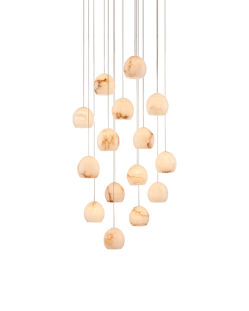 Lazio 15-Light Round Multi-Drop Pendant