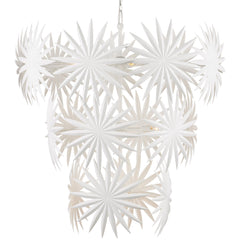 Bismarkia Large White Chandelier - Maison Vogue