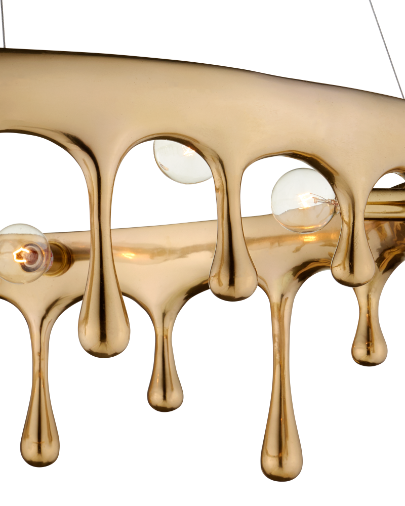 Liquid Gold Chandelier