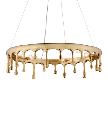 Liquid Gold Chandelier