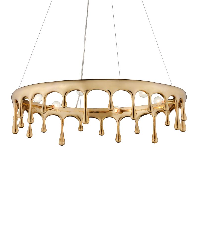 Liquid Gold Chandelier