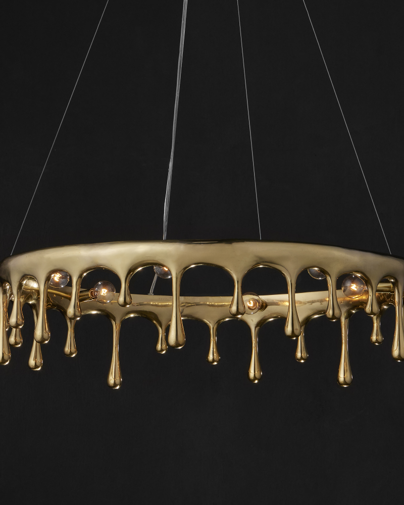 Liquid Gold Chandelier