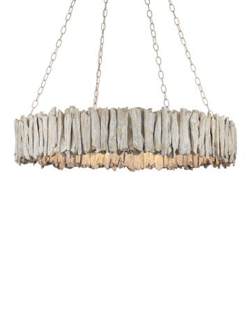 Driftwood Whitewash Ring Chandelier