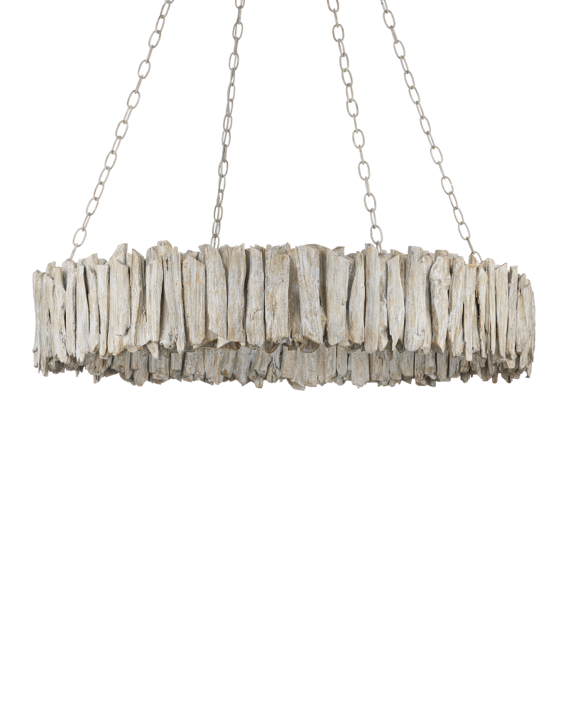 Driftwood Whitewash Ring Chandelier