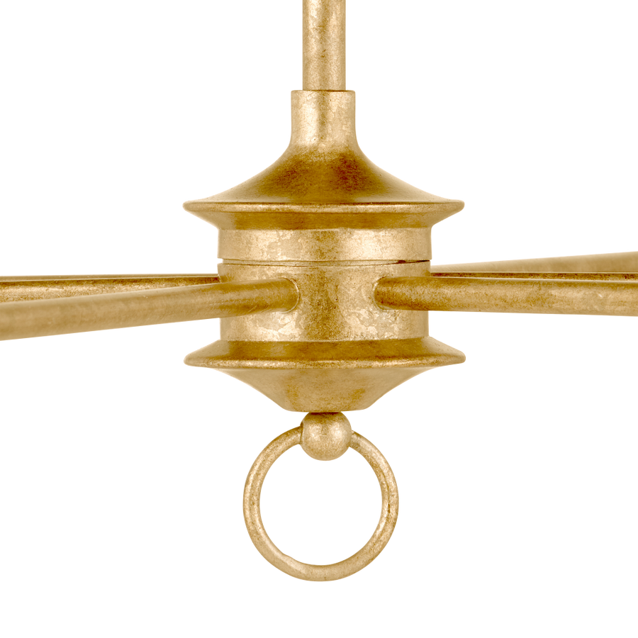 Nottaway Two-Tier Gold Chandelier