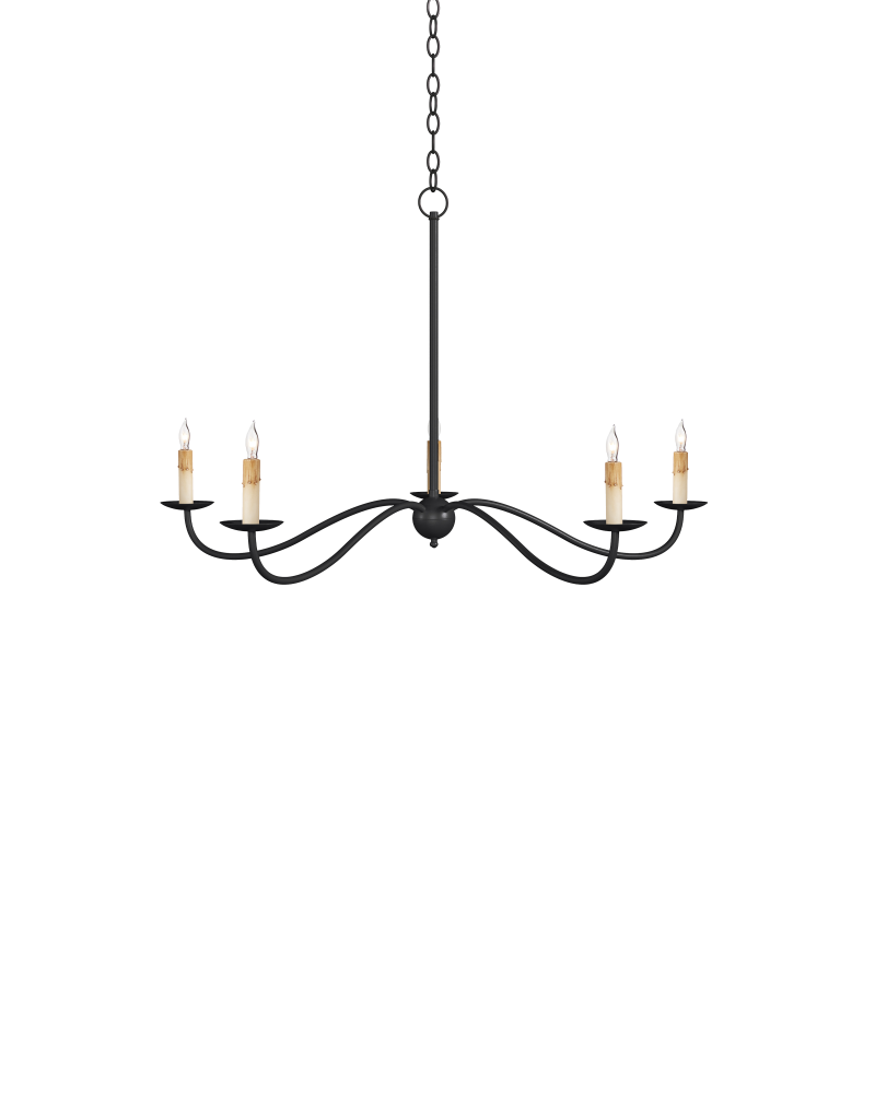 Saxon Small Black Chandelier