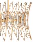 Marquise Oval Gold Chandelier