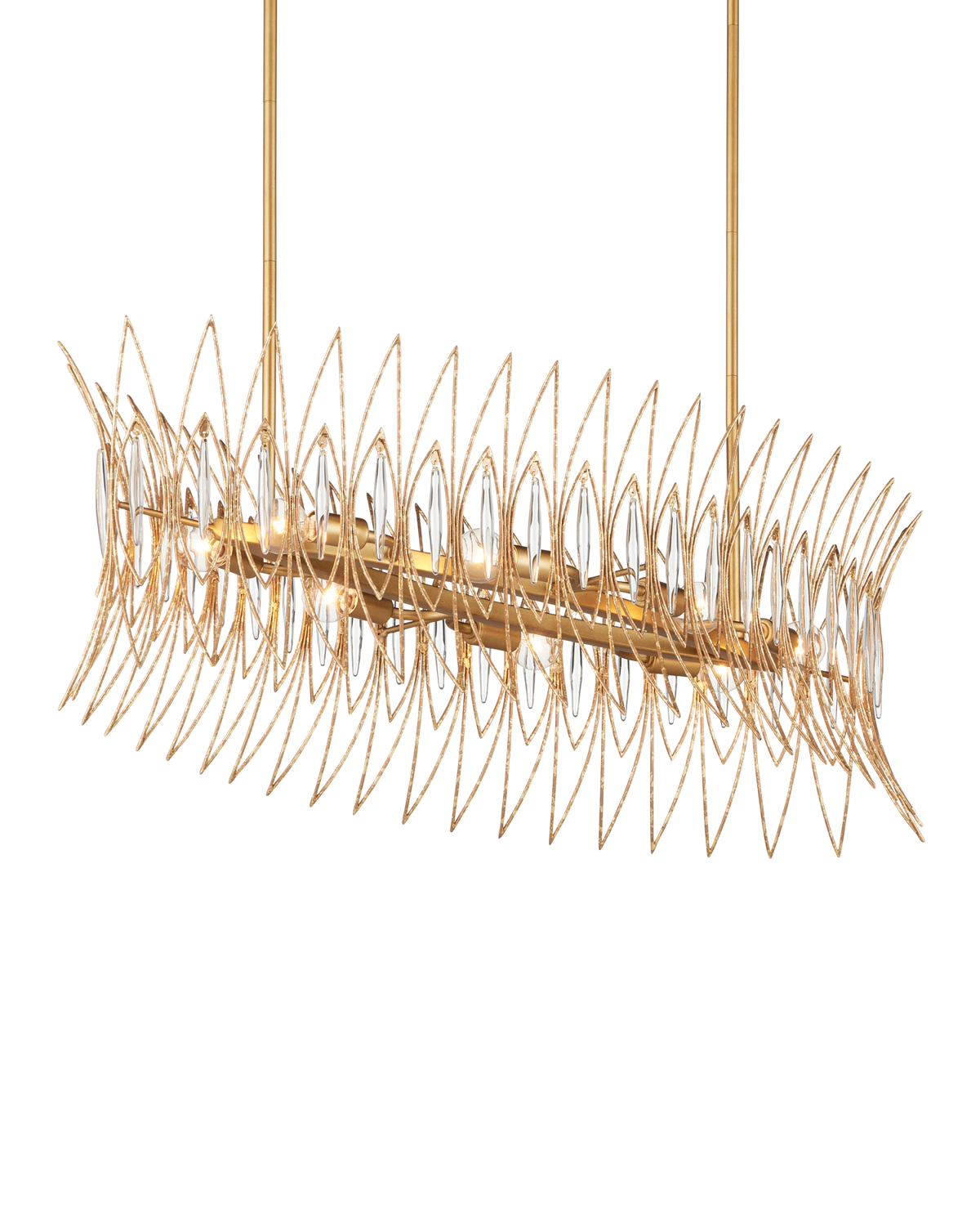 Marquise Oval Gold Chandelier