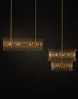 Marquise Oval Gold Chandelier