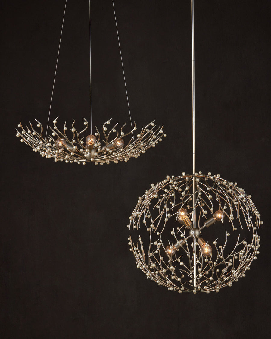 Shinju Pearl Bowl Chandelier