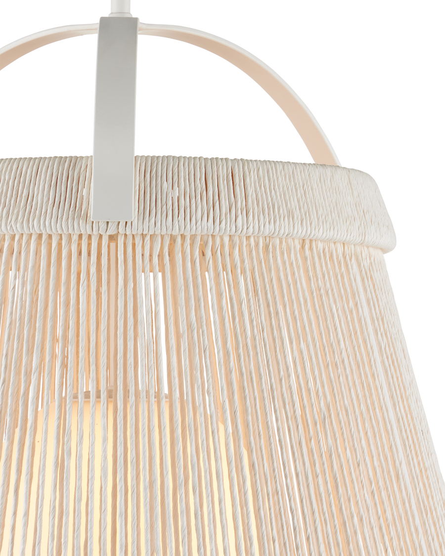 Parnell Medium White Pendant