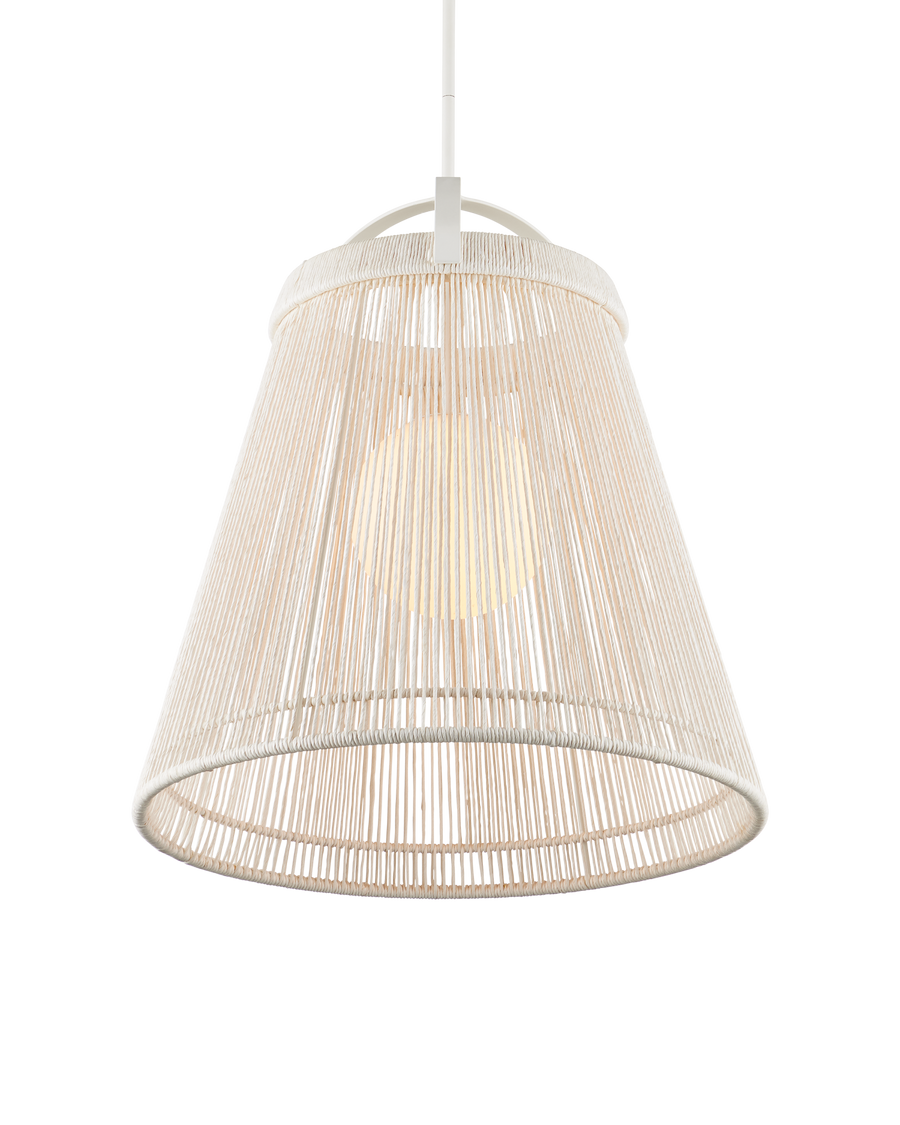 Parnell Medium White Pendant