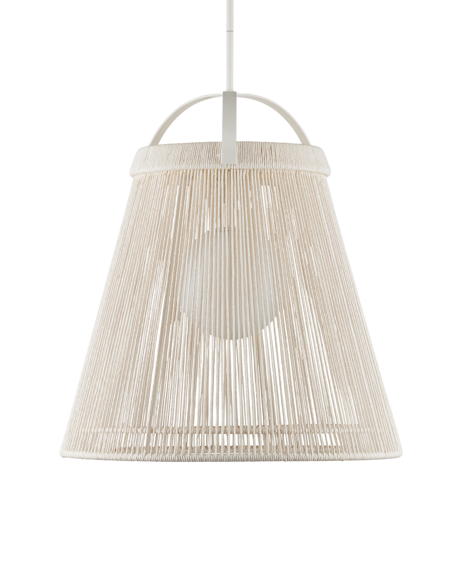 Parnell Medium White Pendant
