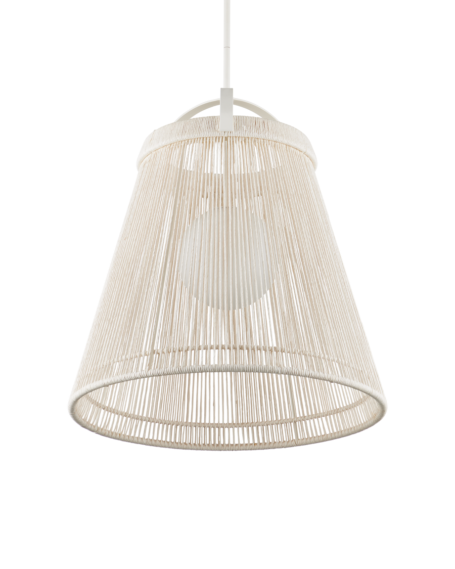 Parnell Medium White Pendant