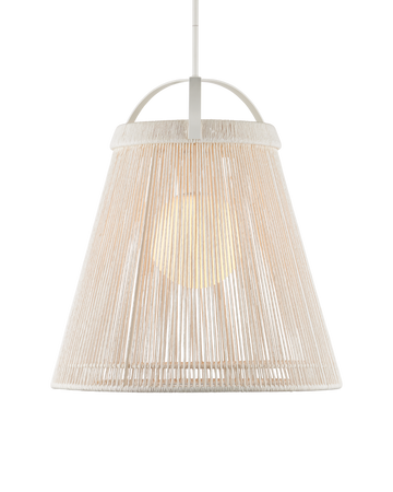 Parnell Medium White Pendant