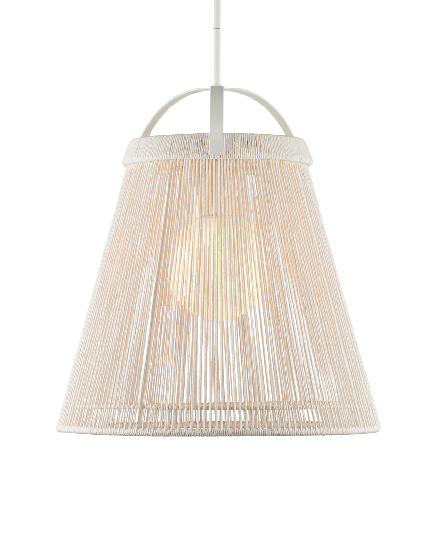 Parnell Medium White Pendant