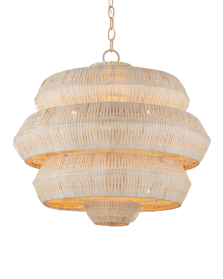 Antibes Small White Chandelier