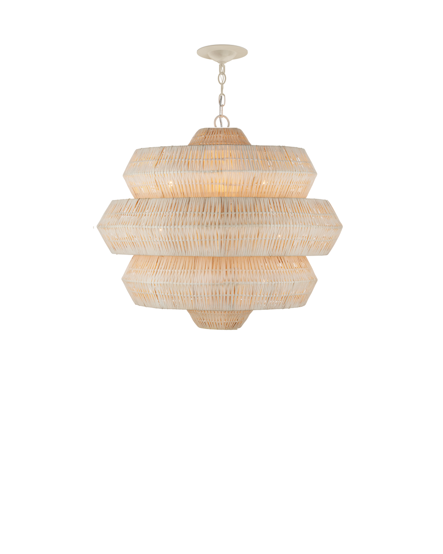 Antibes Small White Chandelier