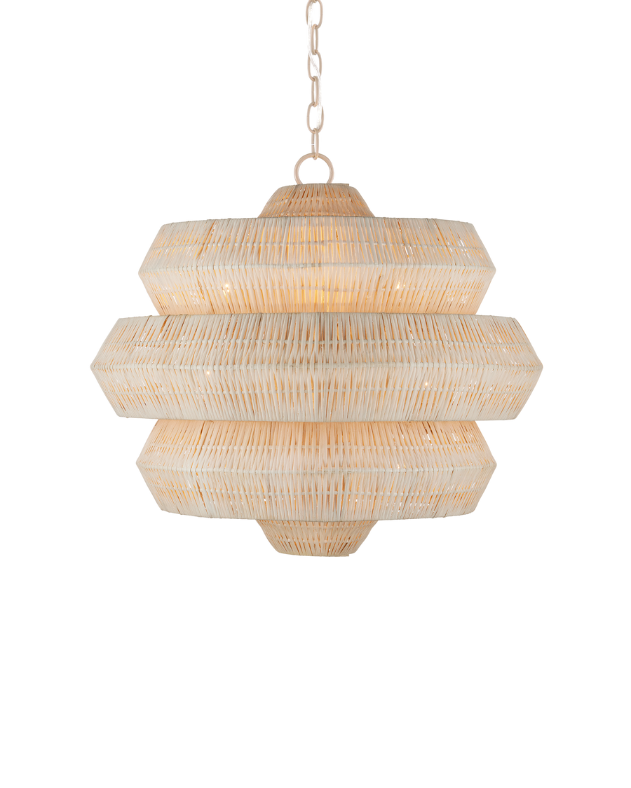 Antibes Small White Chandelier