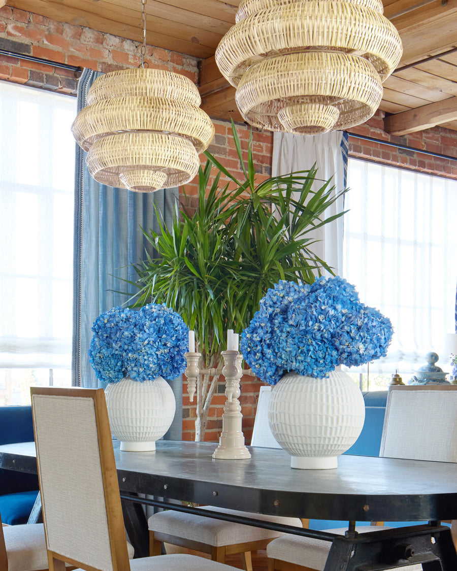 Antibes Small White Chandelier