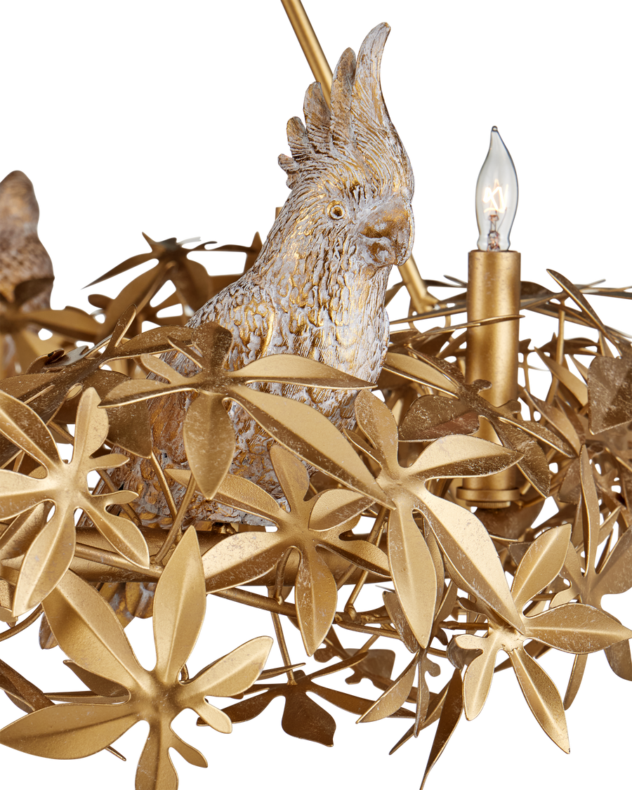 Aviary Gold Ring Chandelier
