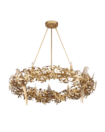 Aviary Gold Ring Chandelier